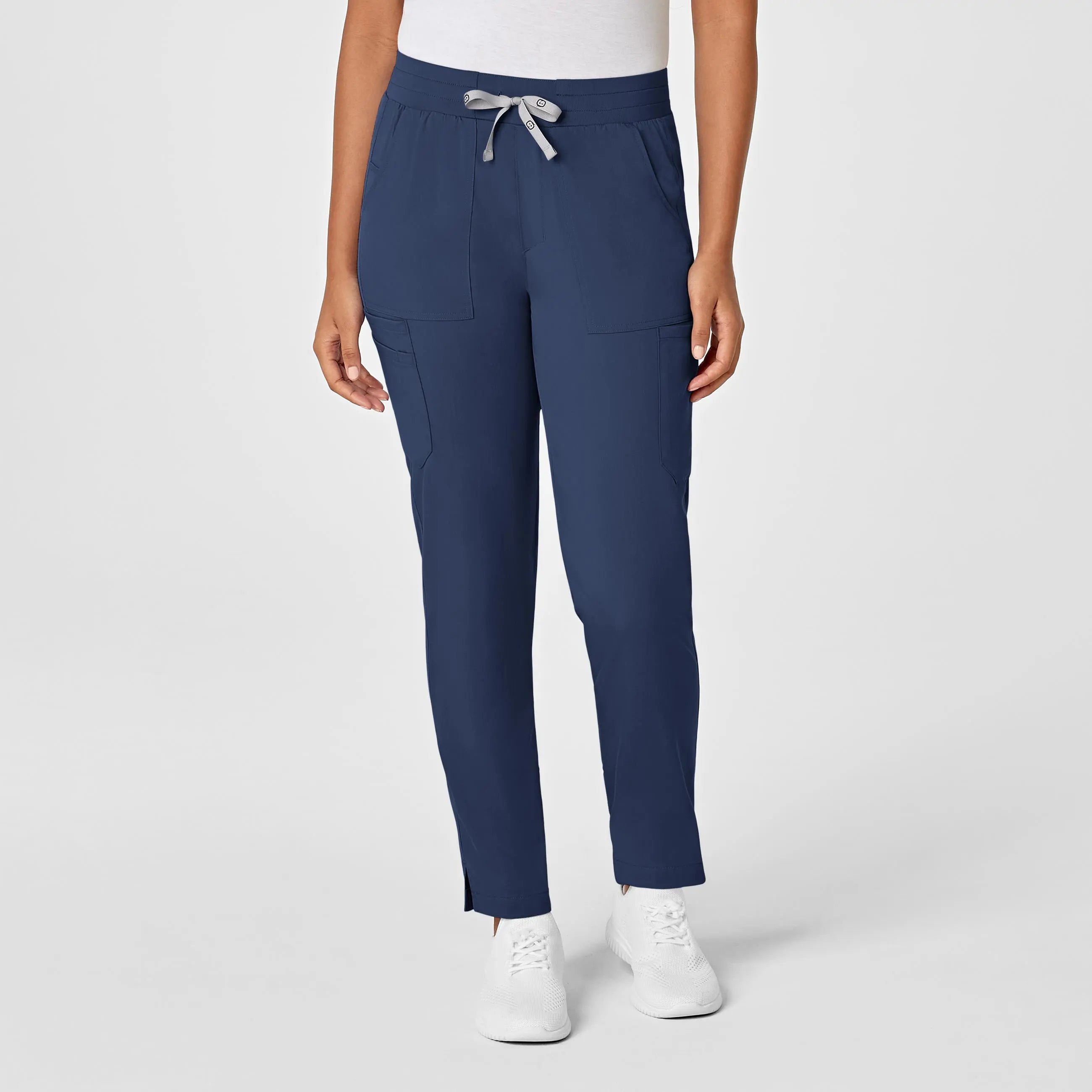 Wink Women's Slim Leg Cargo Scrub Pant - Navy