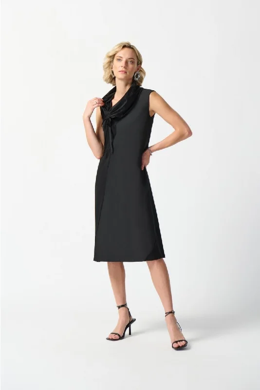 Joseph Ribkoff Cowl Neck Sleeveless Cocoon Dress 242067