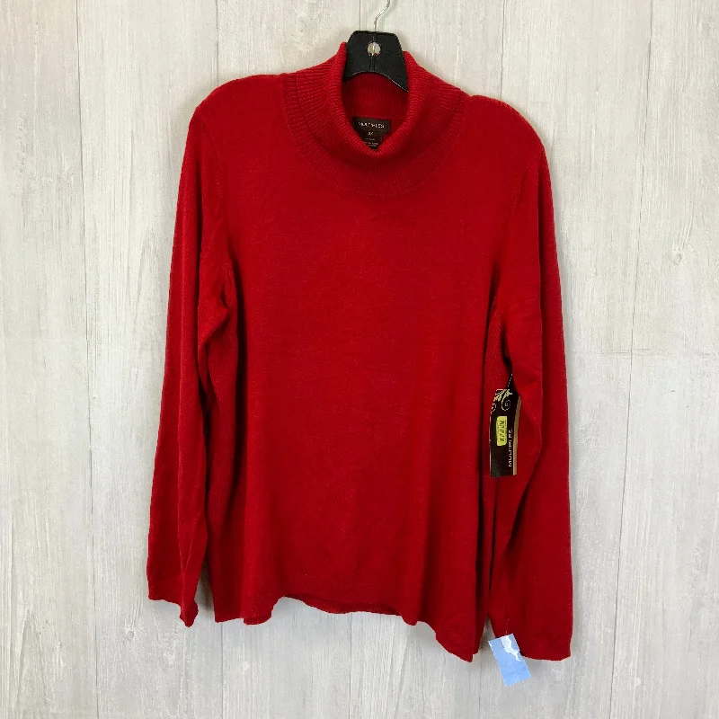 Sweater By Multiples In Red, Size: 2x