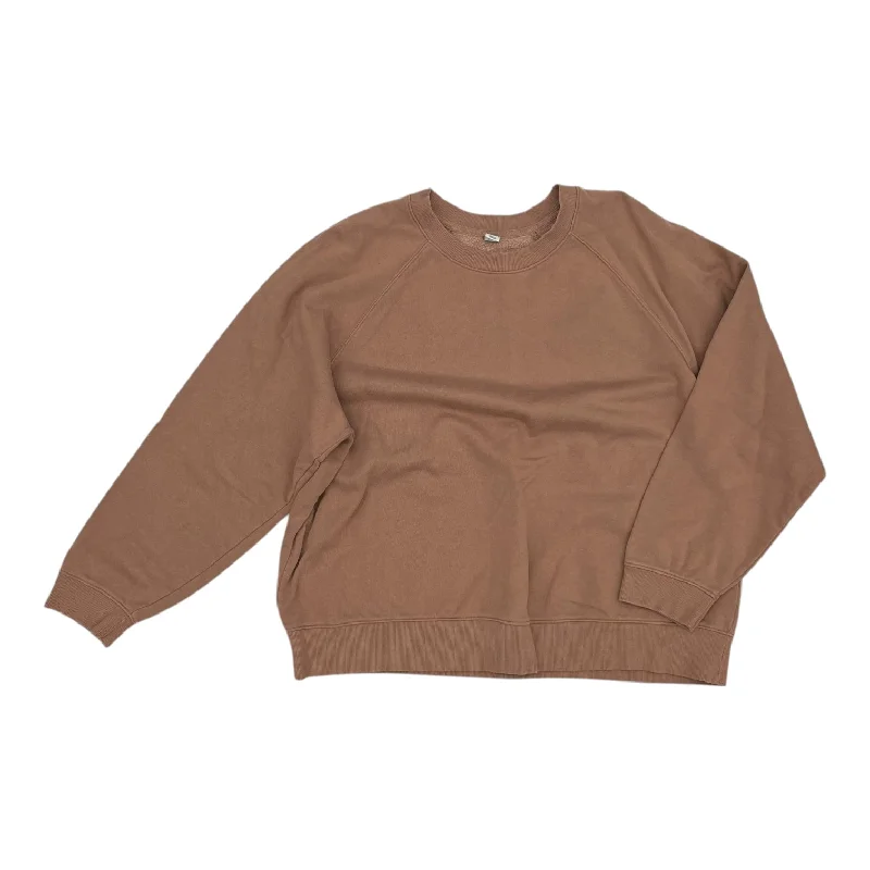 Sweatshirt Crewneck By Old Navy In Brown, Size:Xl