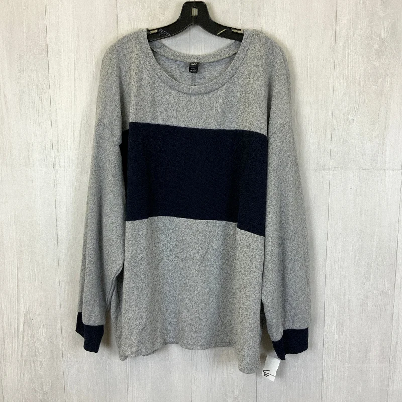 Sweatshirt Crewneck By Shein In Grey, Size: 4x