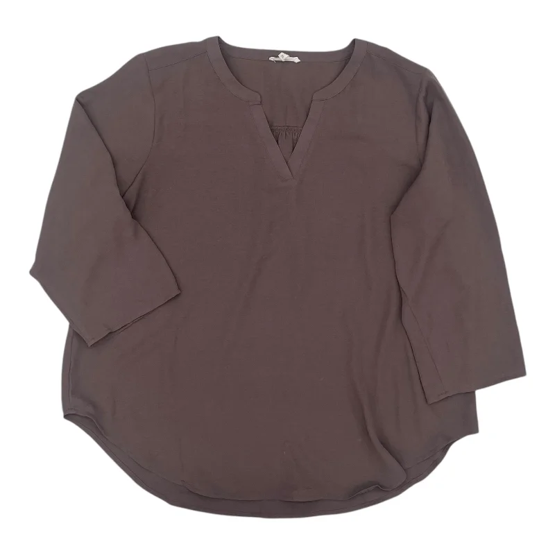 Top 3/4 Sleeve By Maurices In Mauve, Size:Xl