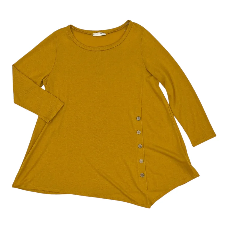 Top Ls By Emerald In Yellow, Size:1X