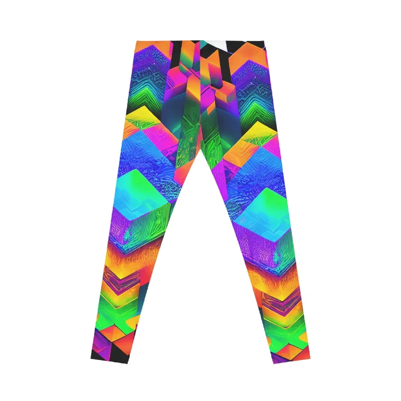 Melty Cubes - Women's Casual Leggings (AOP)