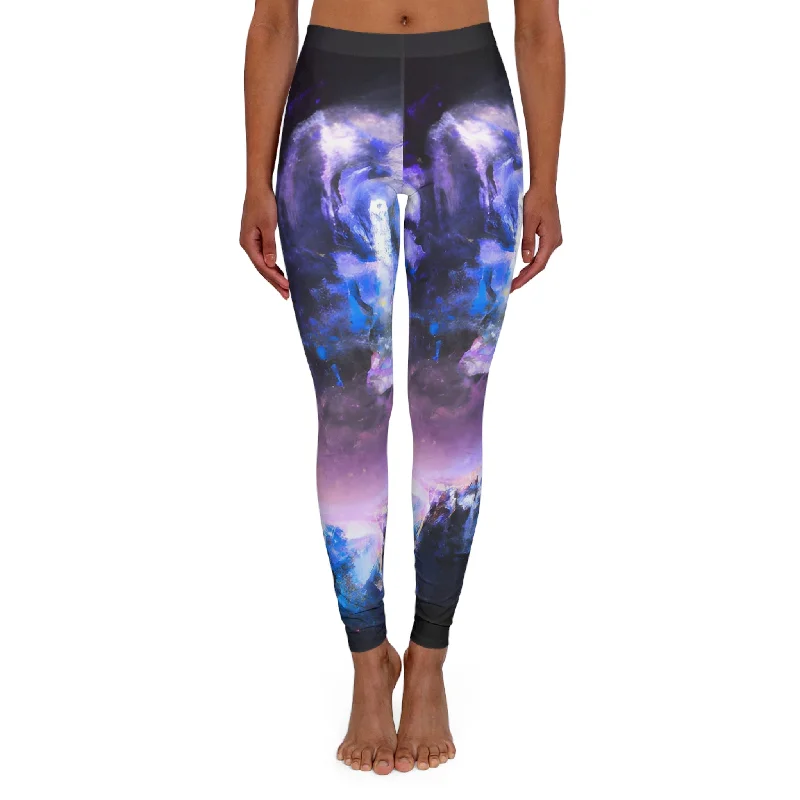 Night Glowing Sky - Women's Spandex Leggings (AOP)