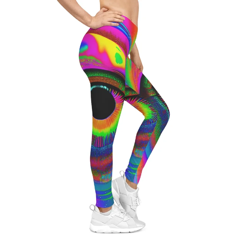 Rave Eye Do Not Blink - Women's Casual Leggings (AOP)